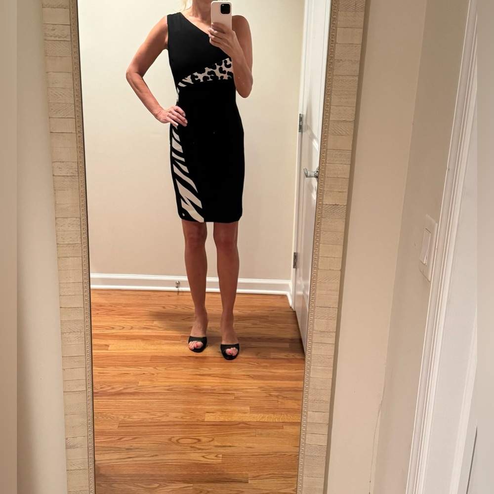 Versace black mini dress size 40
